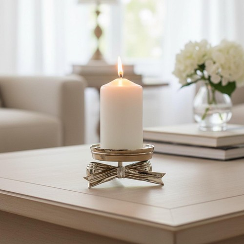 Antique gold bow - gold, candle