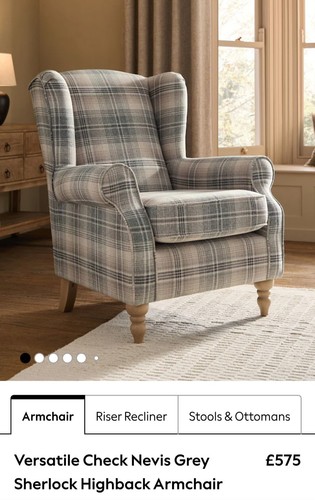 Versatile check nevis grey - check,