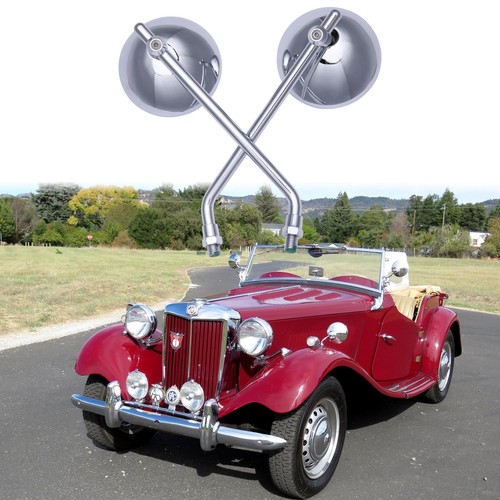 Chrome round rear view - rear, side