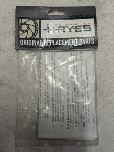 Hayes mx2 gx2 sole - sole, disc
