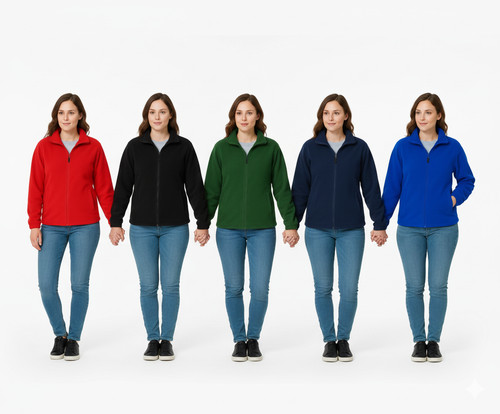 Womens fleece jacket - fleece, zip