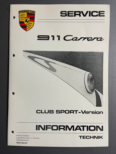 1987 porsche 911 carrera club - porsche,