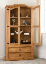 2 Door 2 Drawer Glass Display