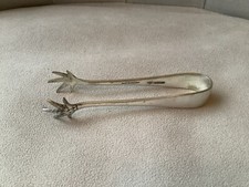 Vintage claw sugar tongs - vintage,