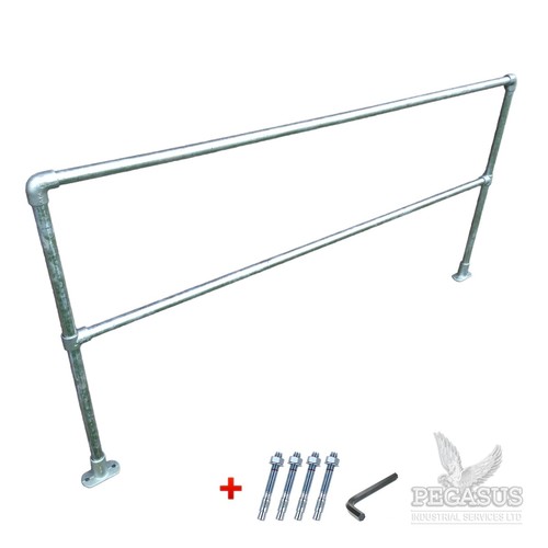 Pipe clamp handrail system - pipe,