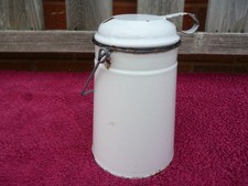 Vintage 1940s White Enamel