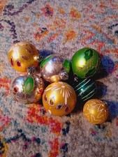 Vintage Hand-Painted Glass