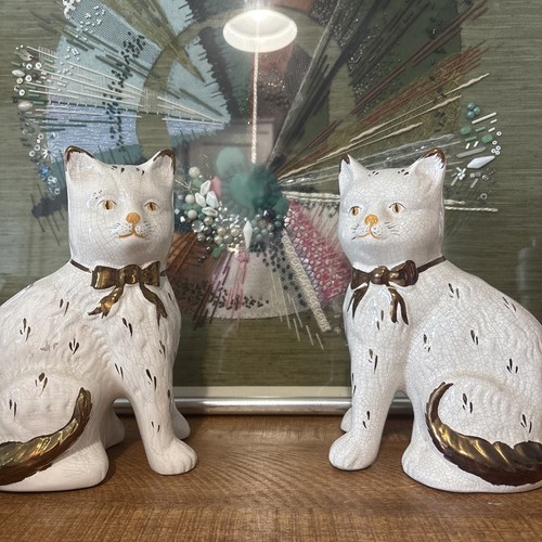 Pair vintage staffordshire - of,