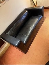 Two IKEA faux leather Sofas 
