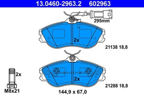 Disc brake pad set ate - disc,