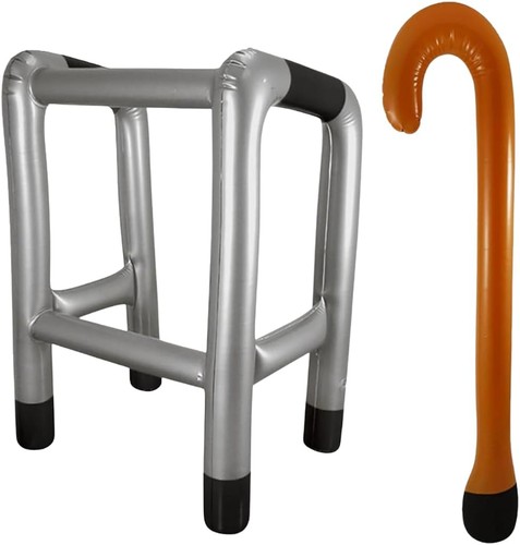 Inflatable zimmer frame - frame, and
