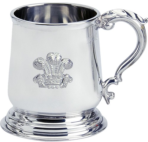 Pewter tankard welsh george - tankard,