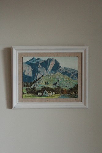 Oil painting titled - painting, 'homestead