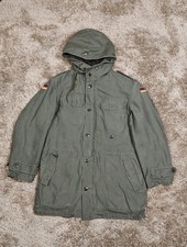 Vtg 80s German Army Parka Jacket Liner  Mens GR5 170-180/90  Olive Green Cotton 