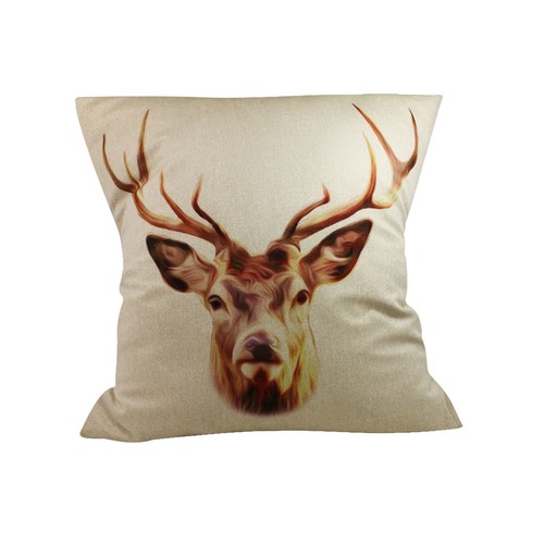 Stag deer cushion - deer,