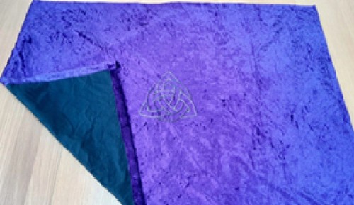 Hand crafted purple altar - hand,