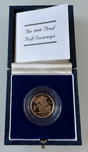 1984 gold proof half - 1984,