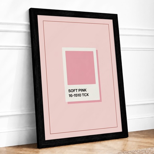 Soft pink swatch minimalist - pink,