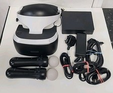 Sony PlayStation 4 PS VR V2 Bundle For PS4 - 2x Move Controllers *NO CAMERA*
