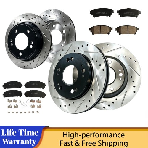 8pc front rear drilled - 8pc, &