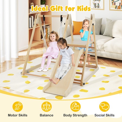 Foldable wooden climbing toys - climbing,