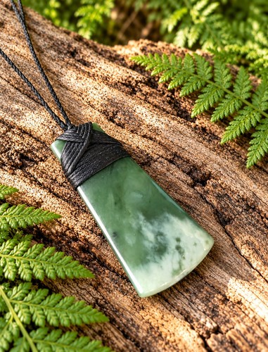 Greenstone toki necklace new - greenstone,