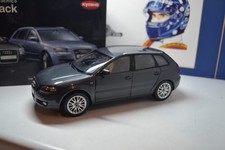 KYOSHO  - AUDI A3 SPORTSBACK - METALIC GREY - 1/18 SCALE MODEL CAR - 09201LG