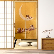 Noren Doorway Curtain Owl