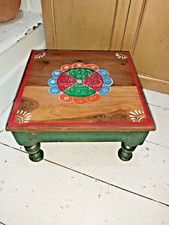 VINTAGE WOODEN INDIAN PAINTED