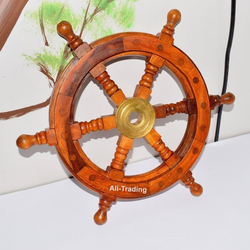 Brown wooden steering - steering, style