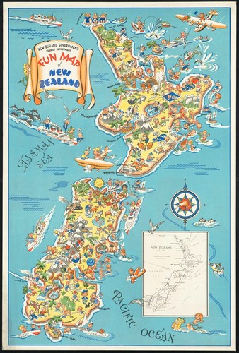 Fun map new zealand 1910 - fun,