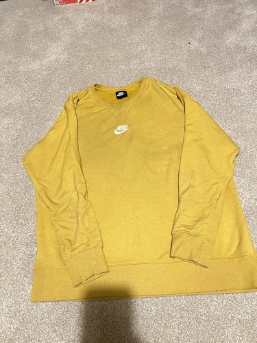 Nike yellow sweatshirt size - nike,
