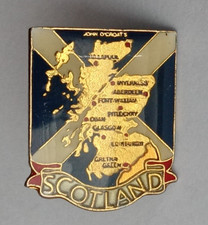 Scotland Map Souvenir Enamel