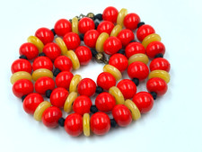 Vintage Bright Red Yellow Disk