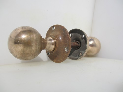 Victorian bronze door knobs - bronze,