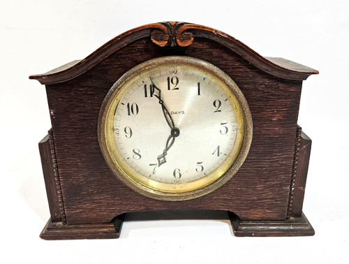 Vintage wooden mantel - wooden, 8