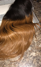 auburn blonde straight ombre