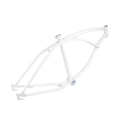 White bike frame - white, for