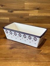 Loaf / Cake Tin Ceramic Sainsbury’s Made With Love Baking Gift Used