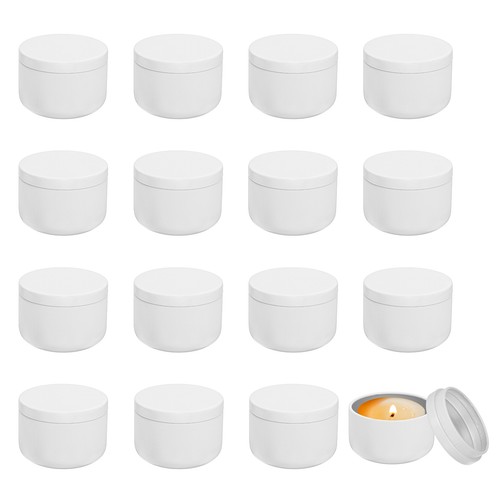 3oz candle tins 16pcs metal - 3oz,