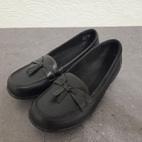 Clarks womens black leather - womens,