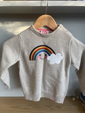 Tootsa Macginty Rainbow Jumper Age 4-5 BNWOT Wool Mix