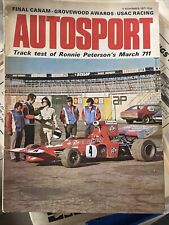 Autosport 4 November 1971 Hulme McLaren wins Riverside CanAm test BMW 2002tii 