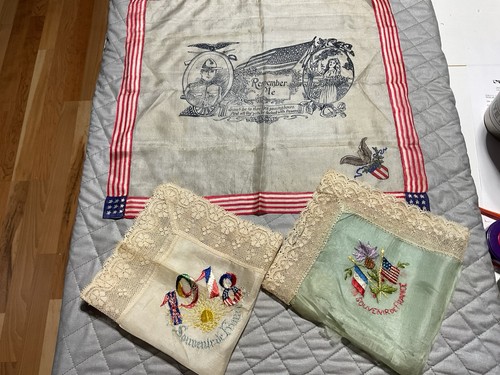 Vintage silk lace hankies - lace,