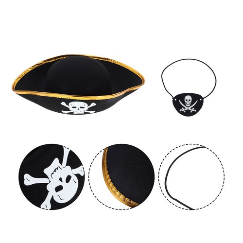 Golden pirate costume - golden,