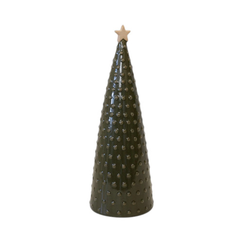 Ceramic green pimpled - green,