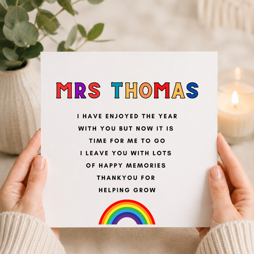 Personalised teacher leaving - personalised,