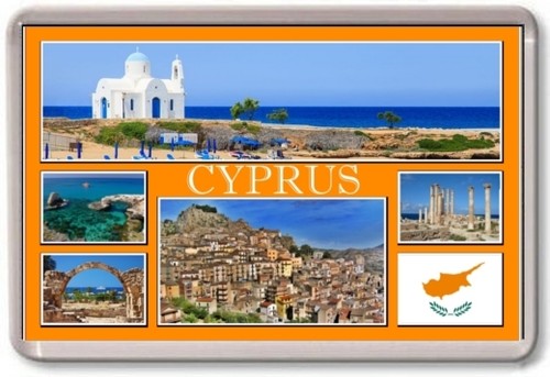 Fridge magnet cyprus large - -,