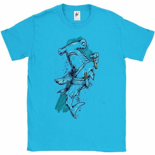 Hammerhead shark pirate with - hammerhead,