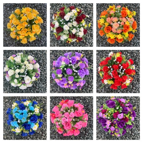 Rosebud and grass artificial - and,
